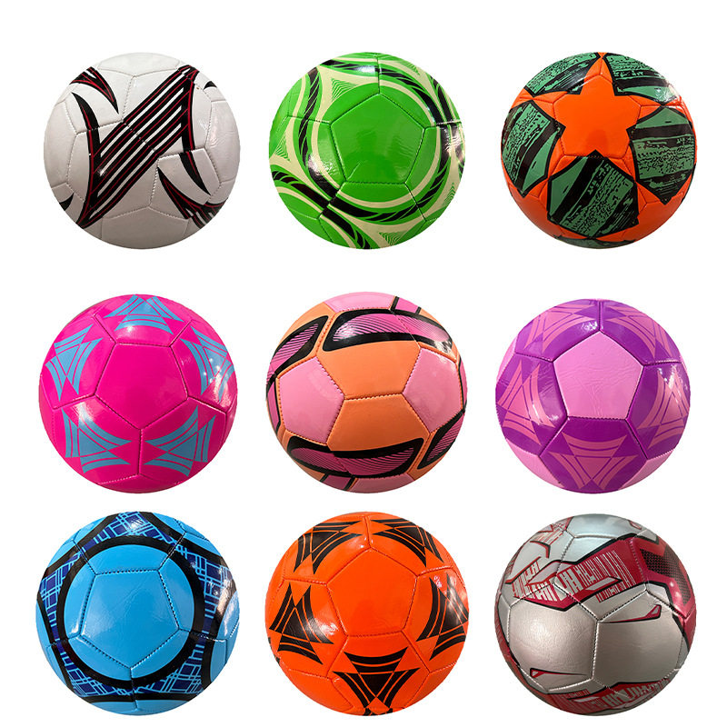 Student Professional No. 5 Soccer Ball Youth Training Competition Machine-Stitched Soccer Ball in Stock Explosion-Proof and Kick-Resistant Pvc Football