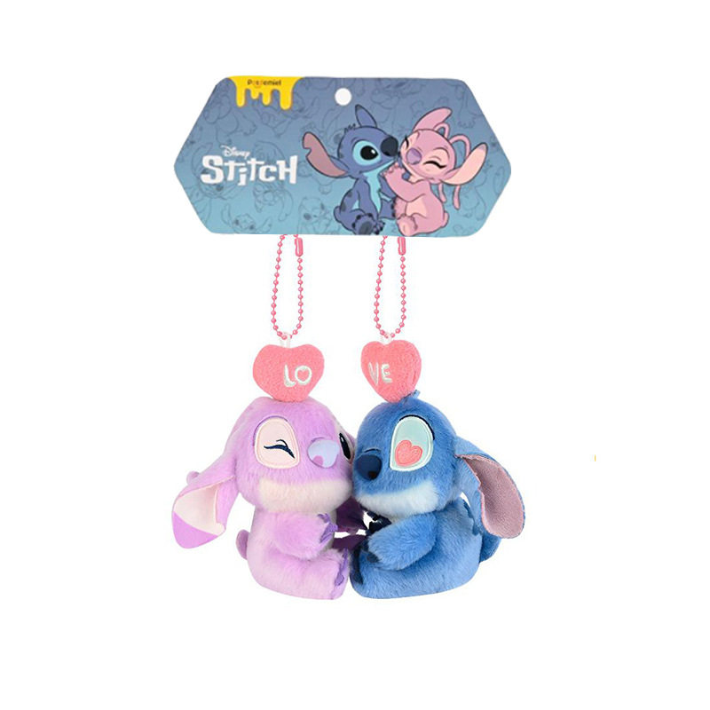 正版迪士尼草莓熊挂件史迪仔公仔毛绒玩偶朱迪尼克钥匙扣背包挂饰