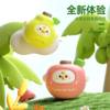 Children's Fruit Gyro Toy Press, Rotate, Collide, Spin, Parent-Child Interactive Toy, Kindergarten Gift