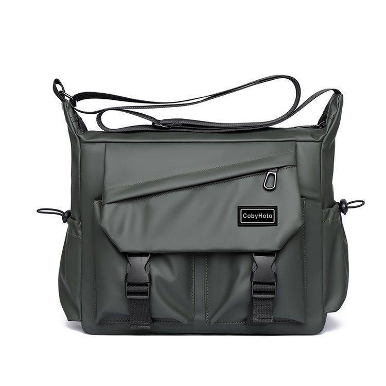 25-Year-Old Men's Trendy Nylon Horizontal Square-Shaped Korean and Japanese Style Niche Waist Bag Crossbody Messenger Bag Men's Bag
