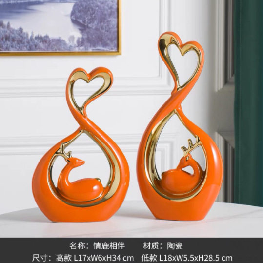 新中式高档酒柜装饰品餐边柜摆件客厅创意家居饰品室内软装装饰