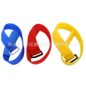 Reverse buckle self-adhesive Velcro ribbon data cable Velcro tape hook wool same body Velcro tape factory direct sales