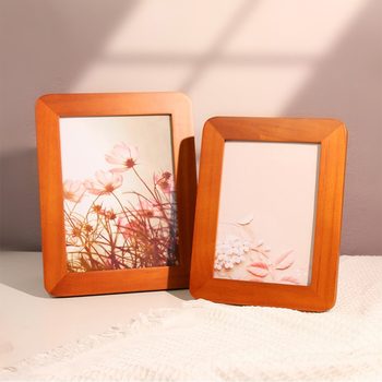 Photo Frame Rounded Corner Photo Frame Walnut Color Solid Wood Photo Frame Pine Wood Photo Frame 6inch Photo Frame 7inch Photo Frame A4 Photo Frame