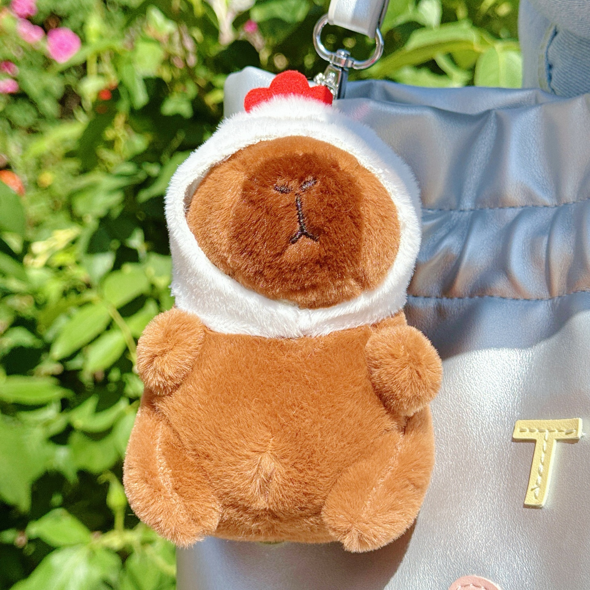 可爱卡皮巴拉公仔水豚鼠毛绒玩具玩偶钥匙扣书包挂件抓机娃娃批发