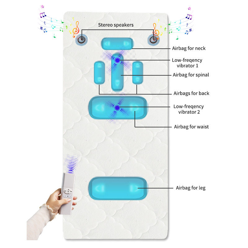 Factory Direct Sales Smart Mattress Tatami Thin Remote Control Massage Mat Home Hotel Soothing Sensory Music Mattress