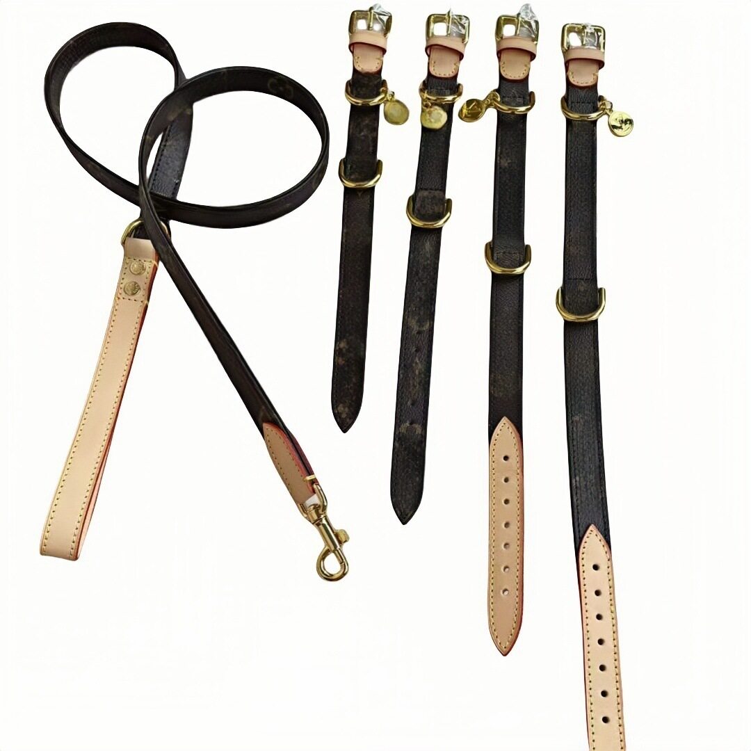 New Murakami White Color Pet Leather Collar Puppy Collar Cowhide Old Flower Collar Teddy Fighting Dog