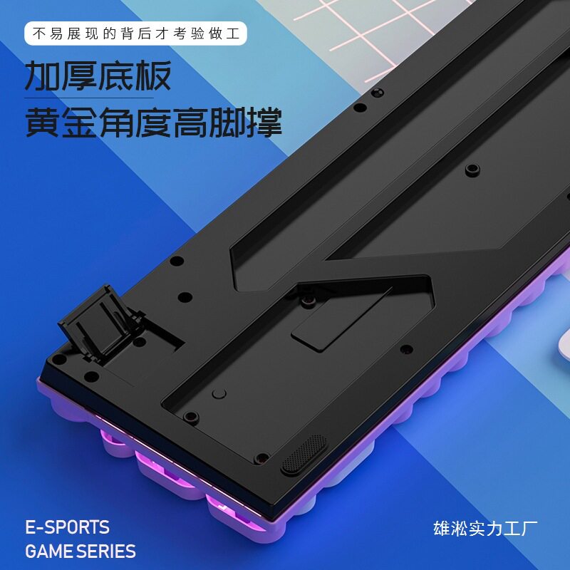 Silver Eagle K600 Gaming Mechanical Keyboard with Backlit Keys, Wired Punk Color Matching Computer Accessories Wholesale