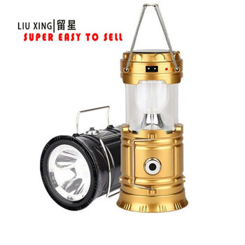 Cross-Border Popular Camping Lamp 5800 Horse Lantern Solar Charging Led Camping Tent Multi-Functional Portable Lamp Wholesale