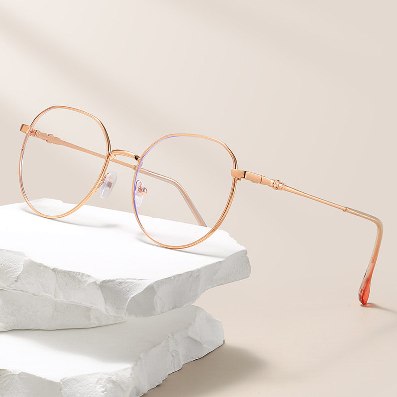 New anti-blue light square glasses TikTok same style plain beauty artifact popular Net red glasses frame female Korean style fashion glasses