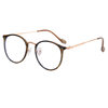 Cold Tea-Colored Prescription Glasses for Women, Available in Ultra-Light, Natural Look, Suitable for Round Faces, Trendy Korean-Style Frames