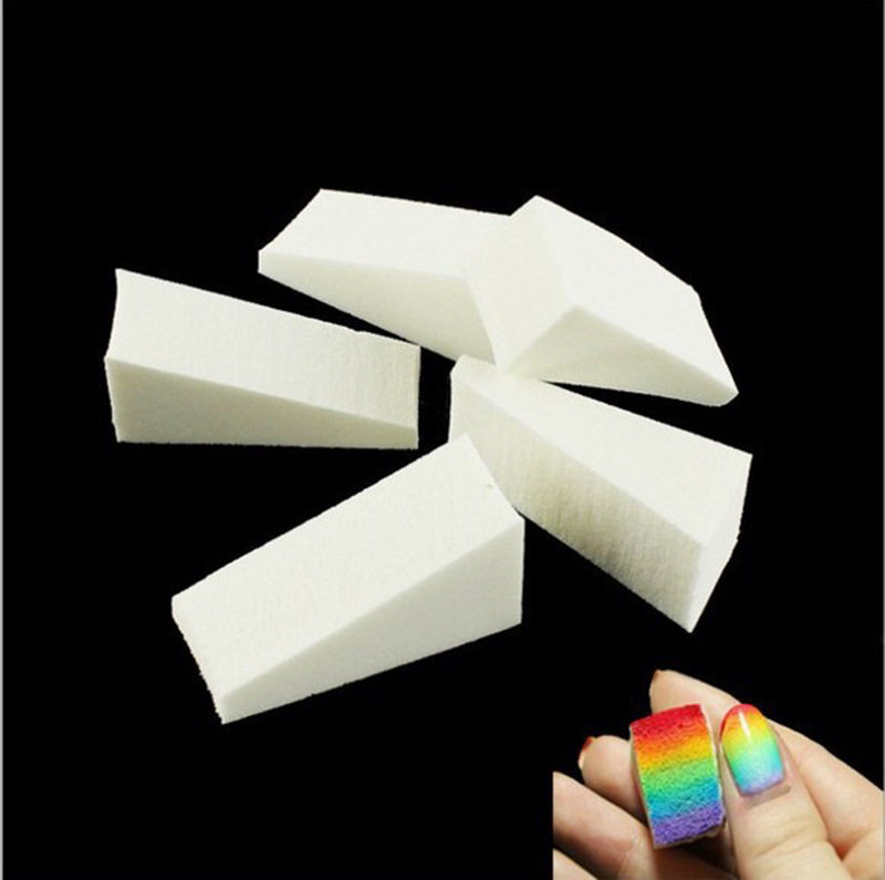 Manicure Sponge Block Phototherapy Nail Gradient Nail Polish Glue Colorful DIY Gradient Sponge Pat Glue Tool 8 Pcs/bag