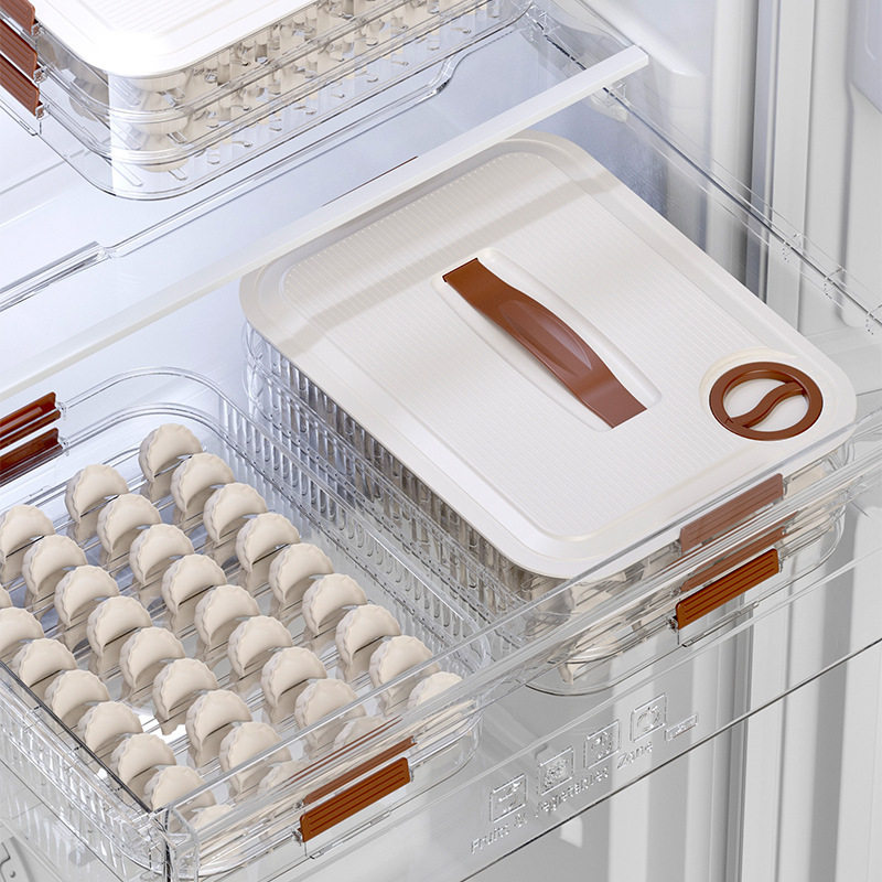 Dumpling Box Household Food-Grade Kitchen Refrigerator Storage Box Organization Artifact Fresh-Keeping Quick-Frozen Special Wonton Box