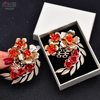 Yulapan HX28 New Chinese Style Xiuhe Wedding Shoes Shoe Flower Red Shoes Handmade Accessories Shoe Clip Removeable Shoe Buckle