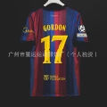 2627 barcelona home number 17 gordon + champions league armband