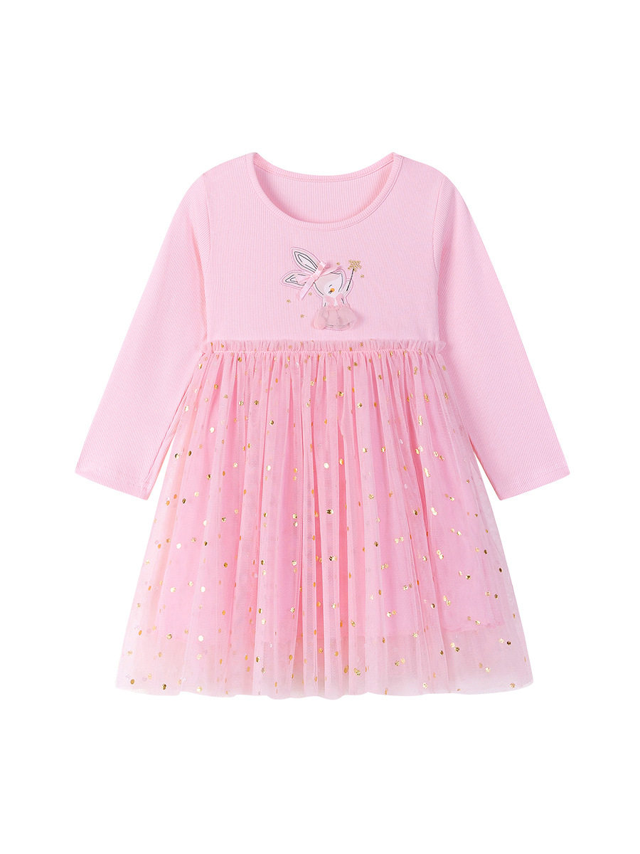 Source Factory Kids' Clothing Wholesale, New Girls' Dress, Autumn Tulle Kids' Dress