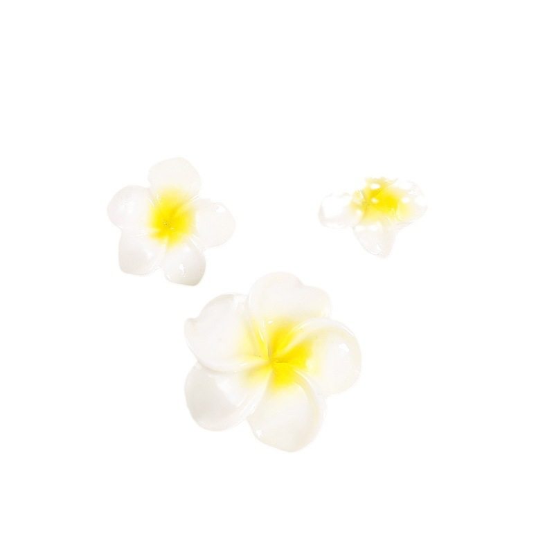 Plumerian flower diy resin flower accessories handmade material diy children's hair rope hair accessories material diy jewelry accessories