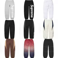 Supreme Trendy Brand Sweat Pants Street Fashion Men's Loose Fleece Sweatpants Jogger Sports Pants Casual