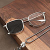 Retro anti-blue light color-changing square glasses men's Sven technical glasses frame dita same frame photochromic glasses
