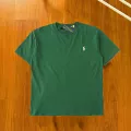 Dark green white label