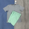 [ice silk quick dry] reflective cursor-nk set gray + light green