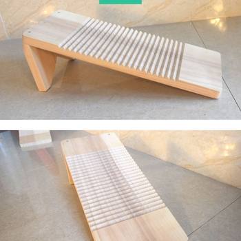 Factory Direct Sale Camphor Wood Washboard Solid Wood Thickened Full-Size Washboard Household Kneeling Board