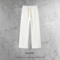 Straight pants-white
