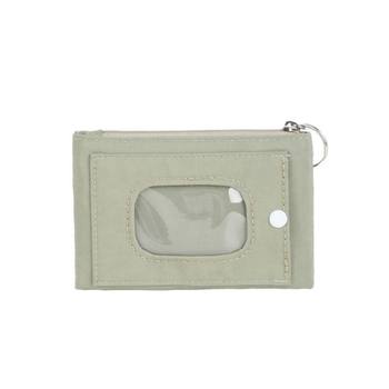 Factory Direct Foreign Trade Card Holder new casual zipper coin purse small key case nylon solid color card holder wholesale
