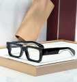 Silver black frame optics