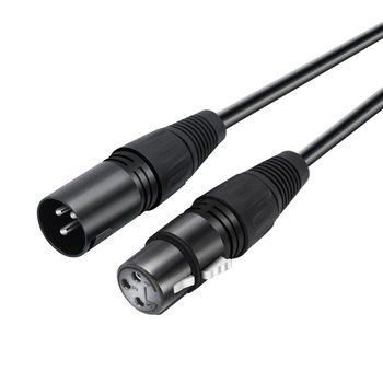 Cross-border black zinc alloy head Canon line male to female audio microphone audio line Canon XLR balance line