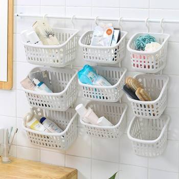 Hanging basket storage basket wall-mounted storage rack bathroom dormitory bedside storage hanging basket kitchen bedroom bathroom storage basket