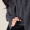 Minute Style Water Drop Pendant Necklace Women's Autumn and Winter Long Sweater Sweater Chain Casual All-match Light Luxury High-end Accessories