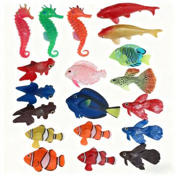 Luminous Silicone Simulated Clownfish, Fake Fish, Ocean Tropical Fish, Goldfish, Angelfish, Guppy Aquarium Decorations