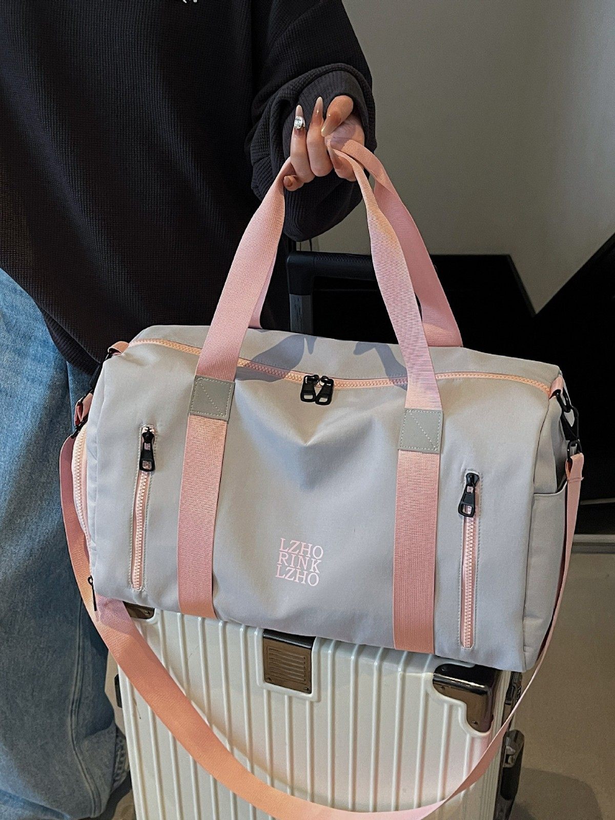 Foreign Trade Luggage Bag, Dry and Wet Separation, Independent Shoe Compartment, Sports Handbag, Fitness Bag, Shoulder Bag, Crossbody Bag, Travel Bag