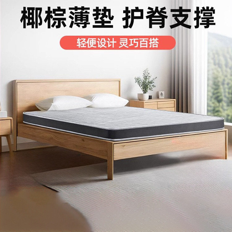 Morning Movement Coconut Palm Mattress Jute Ridge Protection Children's Thin Hard Mat Folding Tatami Latex Mat Student Mat