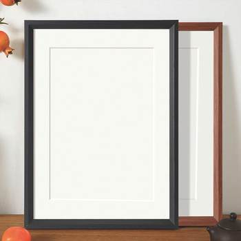 Wooden Calligraphy Photo Frame Empty Frame Table Hanging Wall Living Room Calligraphy and Painting Decorative Frame A3A4 Picture Frame Mounting Kidsren Wholesale