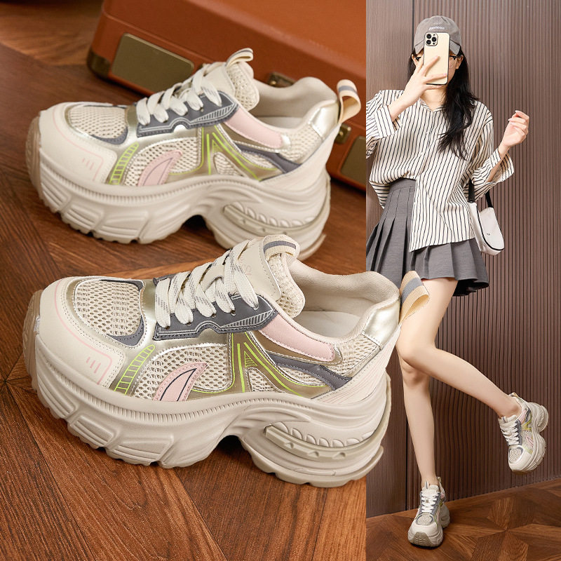 Sandal cao gót nữ hở mũi quai ngang đế xuồng gót siêu cao 8 cm — Hồng, Trắng, Vàng