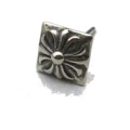 Square cross stud earrings