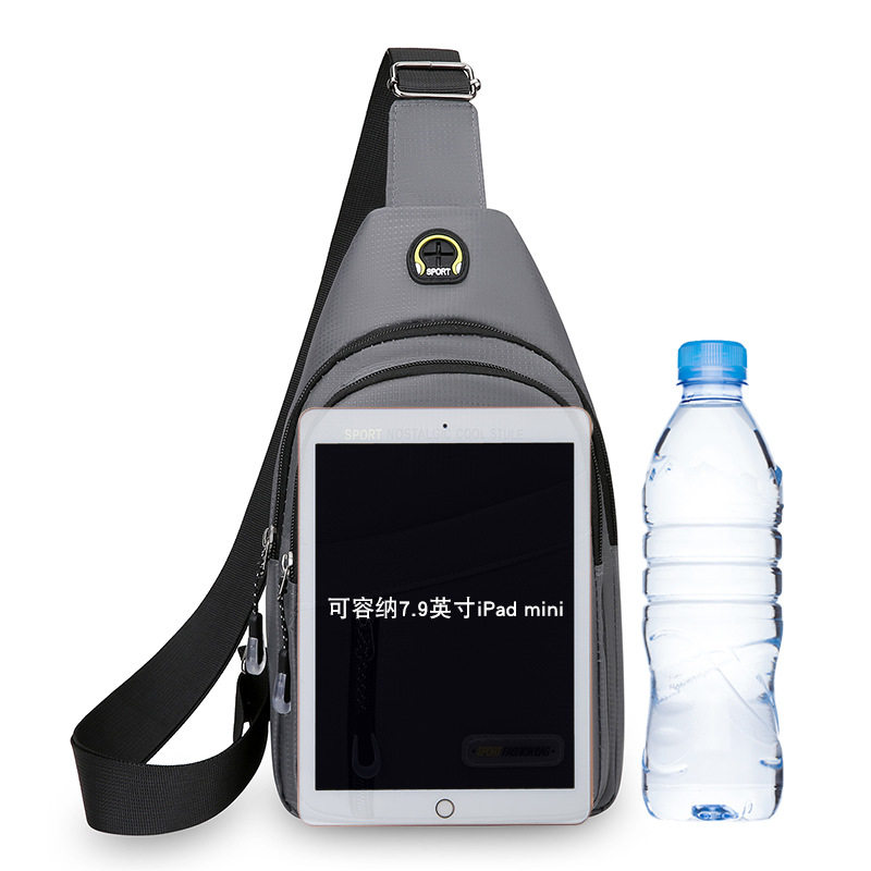 Fashion Trendy Chest Bag New Men's Shoulder Bag Versatile Casual Small Backpack Multifunctional Running Sports Chest Bag