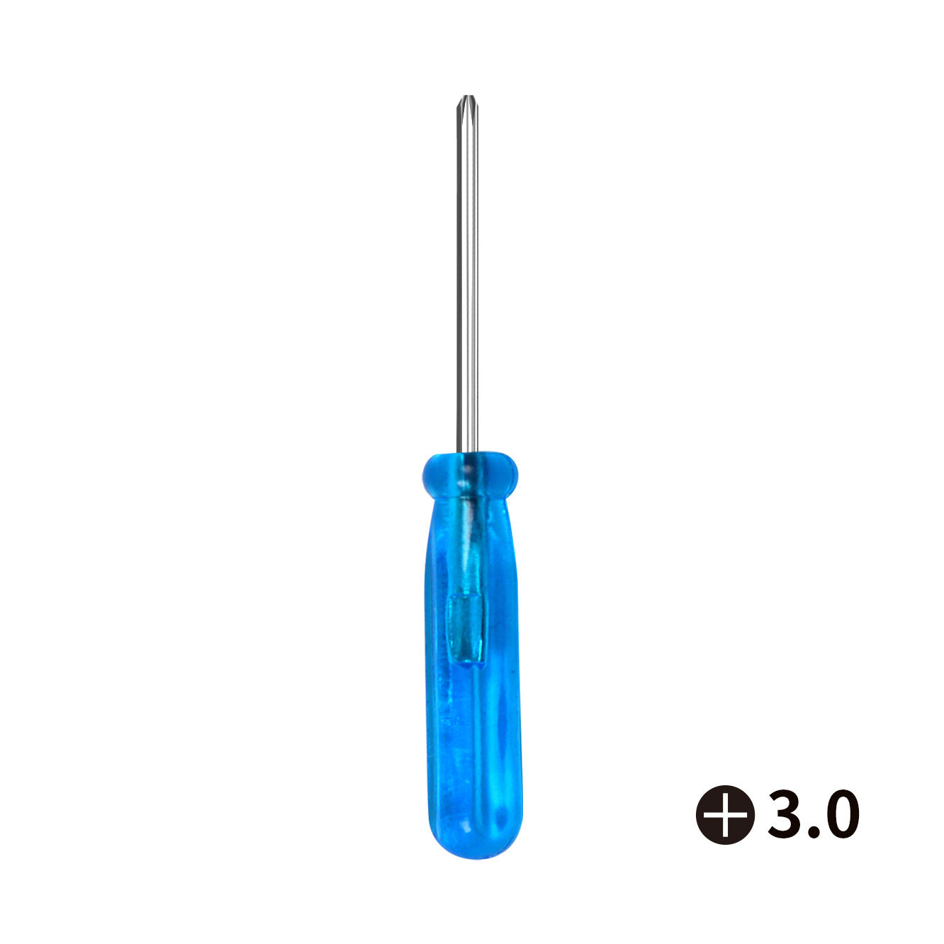 水晶蓝批柄 全长45mm迷你小螺丝刀 手机维修工具 玩具配送