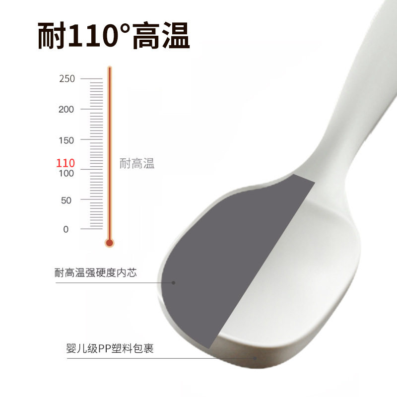 PP plastic XM soup spoon flour spoon rice cooker rice spoon Big Spoon soup spoon long handle porridge soup spoon wholesale