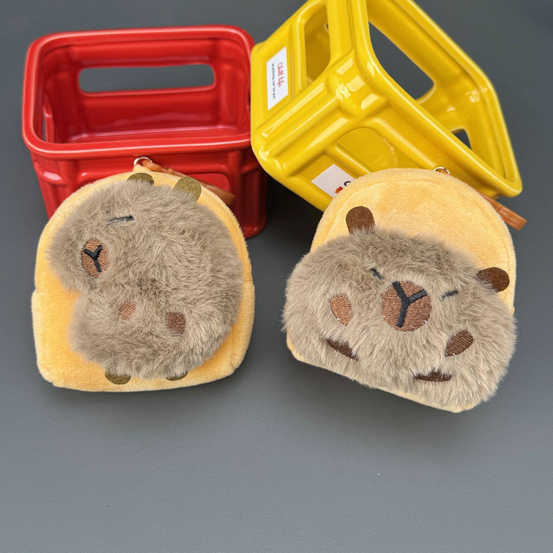 Pacha Dog Coin Purse Pendant Cute Kt Strawberry Bear Coin Purse Keychain Pendant Claw Machine Doll Wholesale