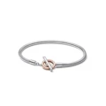 Silver rose gold to bracelet