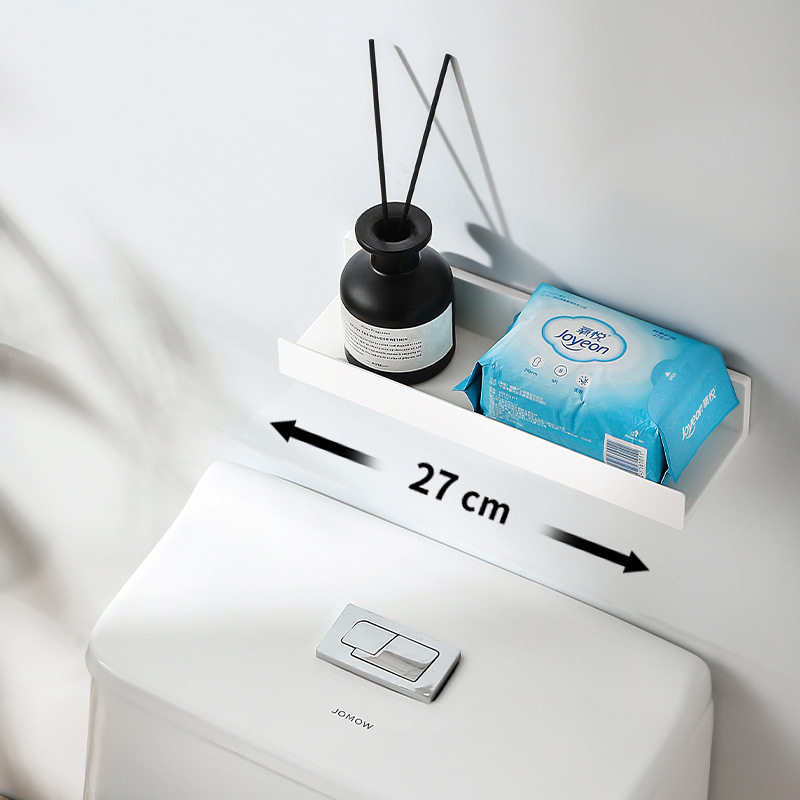 Punch-free wall storage rack multi-functional bathroom bathroom washstand wall-mounted storage rack seamless one-line