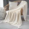 Ins Nordic Style Sofa Blanket Office Air Conditioning Nap Knitted Blanket Tassel Wool Casual Sofa Blanket Shawl