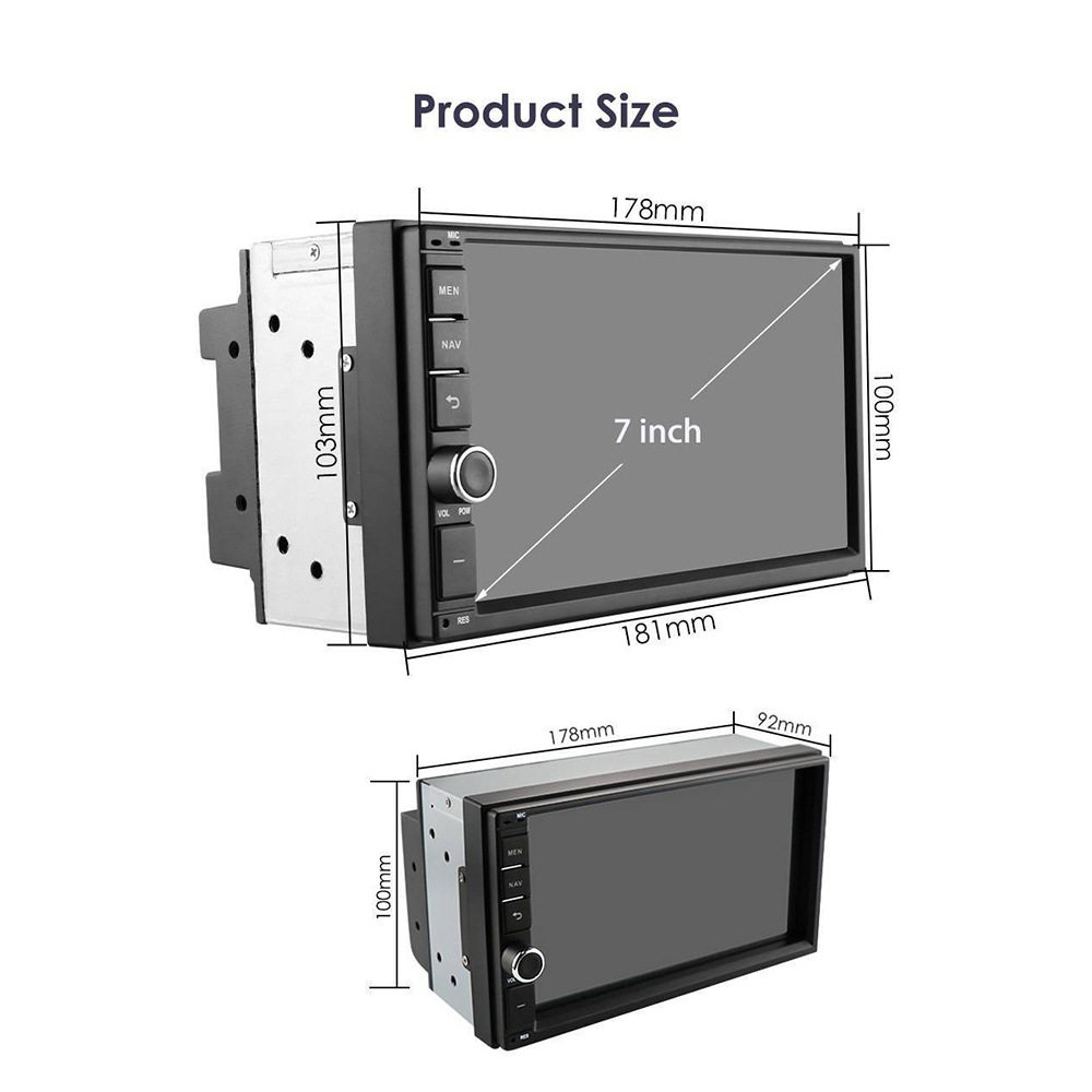 Car 7 inch Android universal machine GPS navigator WIFI car MP5/MP4 radio Bluetooth player