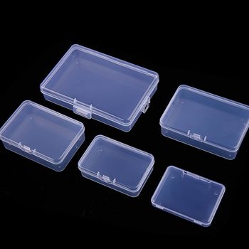 Rectangular Box Transparent Storage Box Pp Plastic Box Parts Fishing Gear Box Jewelry Dustproof Packaging Box Manicure Box with Lid