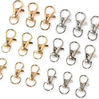 Zinc Alloy Electroplated Gold and Silver Dog Buckle Lobster Buckle Fish Mouth Buckle DIY Luggage Jewelry Mobile Phone Chain Key Chain Accessories