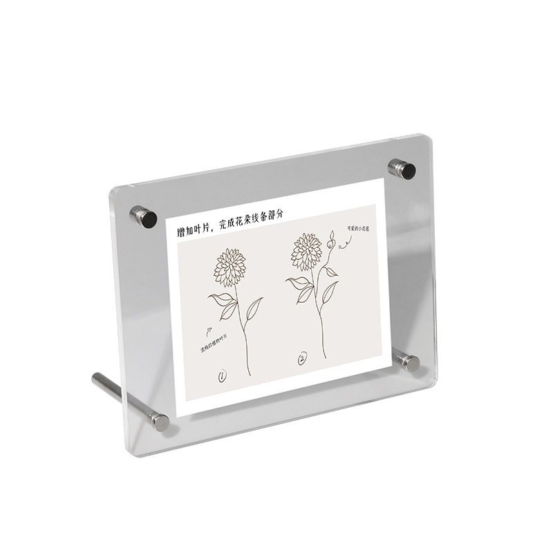 Photo Frame Display Frame 6inch Photo DIY Acrylic Puzzle Frame Wedding Certificate Certificate Ins Desktop Display Frame