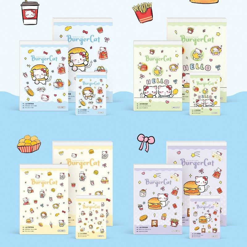 ハンバーガーキャット-A5紙（白紙）