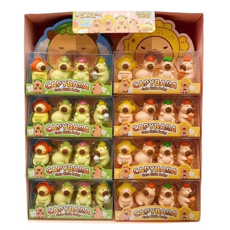 Capibala Eraser Gift Box Surprise Blind Bag Prize Assembled Rubber Brick Kindergarten Cute Award Gift
